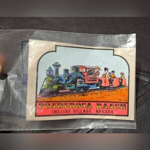 Vintage  PONDEROSA RANCH INCLINE VILLAGE, NEVADA sticker/decal.